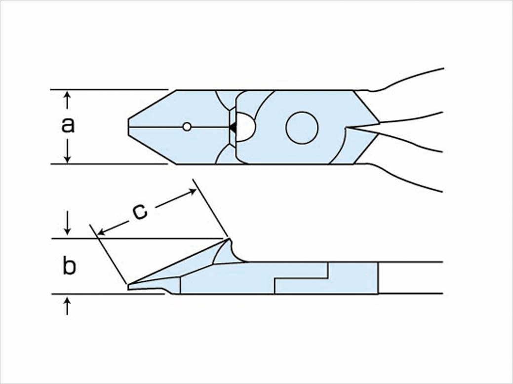 550SH斜ニッパ（二枚式）