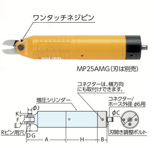 MP-MG型机器安装圆形气动钳