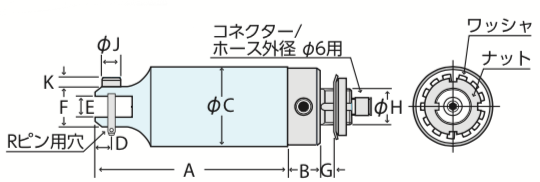 MR-MT型 機械取付式丸型エアーニッパ