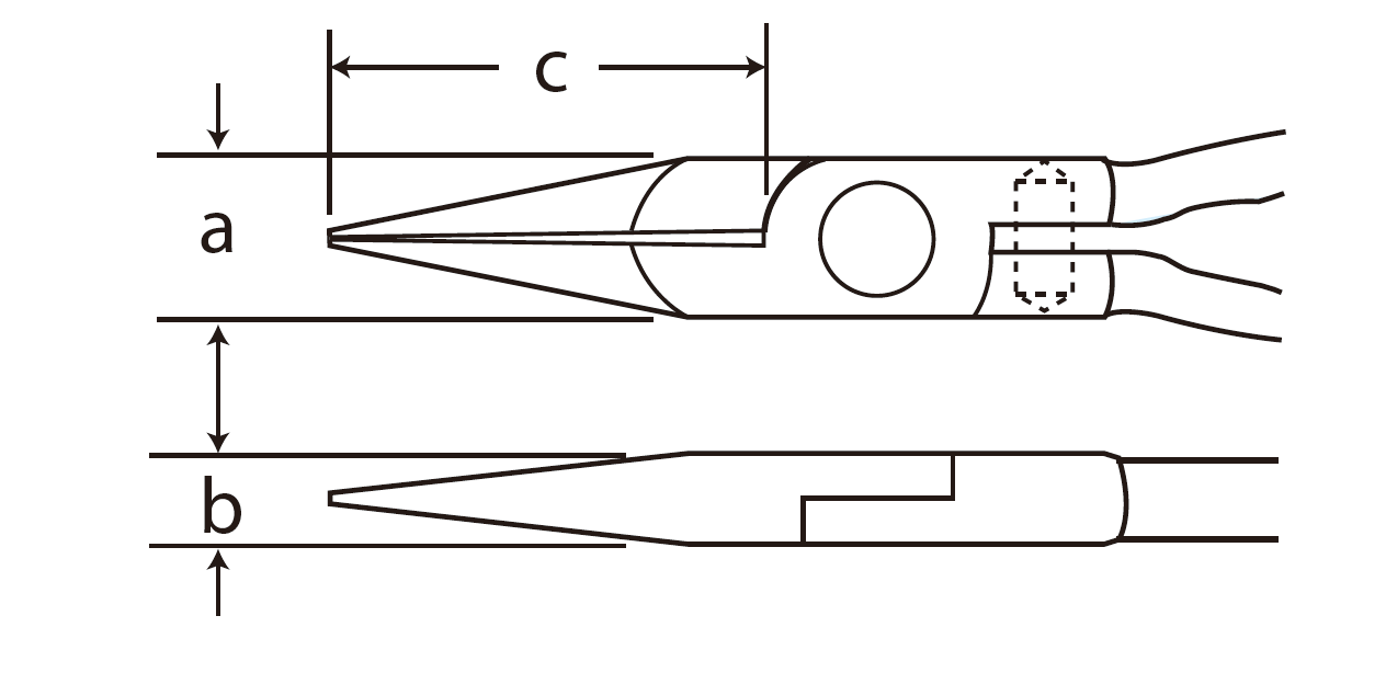 M10ロングニードルプライヤ